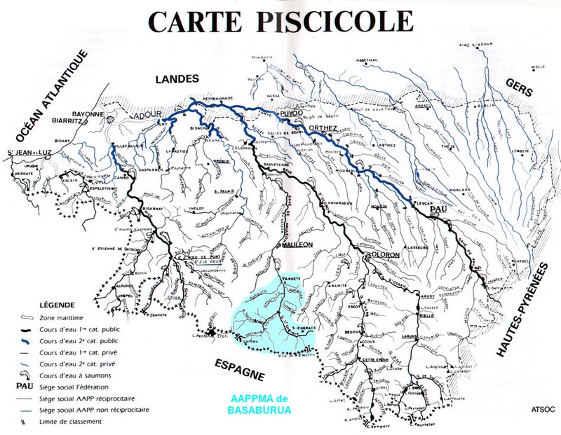 carte rivières PA