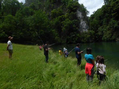 Initiation à la pêche au Lac de Ste Engrâce