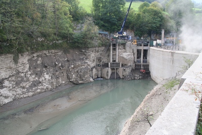 Barrage de Sainte Engrâce, 22 septembre 2008